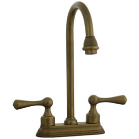 Cifial 278.225.V05 - Asbury 4-inch Center Bar Faucet - Aged Brass