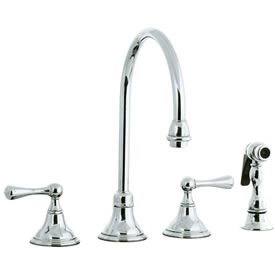 Cifial 278.245.721 - Asbury Kitchen Widespread Faucet with spray - Polished Nickel
