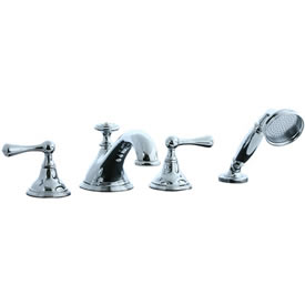 Cifial 278.645.625 - Asbury 4-pc. Teapot Roman Tub Faucet Trim - Polished Chrome
