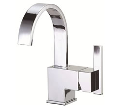 Danze D221544 - Sirius Single Handle Centerset Side Mount Handle with Touch Down Drain - Polished Chrome