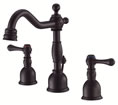 Danze D303057BS Opulence 2H Mini-Widespread Lavatory Faucet w/ Metal Touch Down Drain 1.5gpm Satin Black