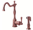 Danze D401557AC Opulence 1H Kitchen Faucet w/ Spray 2.2gpm Antique Copper