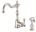 Danze D401557PNV Opulence 1H Kitchen Faucet w/ Spray 2.2gpm Polished Nickel