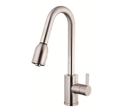 Danze D454530SS - Amalfi Single Handle Kit, with pull down spout, with optional deck plate - Stainless Steel