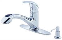 Danze D454612 - Melrose Single Handle Kit Pull-Out Lever Handle - Polished Chrome