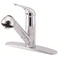 Danze D456012 Melrose 1H Pull-Out Kitchen Faucet with Deck Plate 2.2gpm Chrome