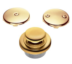 Danze D490650PBV - Touch-Toe Bath Drain Conversion Kit - Polished Tumbled BronzeaStainless Steel