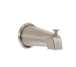 Danze D606425BN - 8-inch Wall Mount Tub Spout with Diverter - Tumbled Bronzeushed Nickel