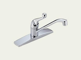Delta Classic: Single Handle Kitchen Faucet - 100-WF