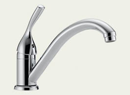 Delta 101-DST Classic: Single Handle Kitchen Faucet, Chrome