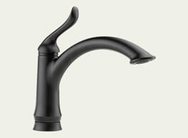 Delta 1353-RB-DST Linden: Single Handle Kitchen Faucet, Venetian Bronze