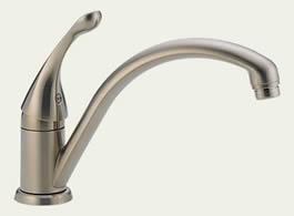 Delta 141-SS-DST Classic: Single Handle Kitchen Faucet, Stainless