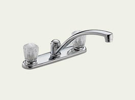 Delta Classic: Two Handle Kitchen Faucet - 2102-TP