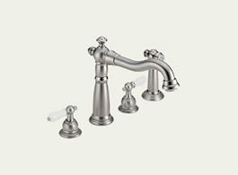 Delta Victorian: Two Handle Kitchen Faucet With Spray - 2256-SSLHP