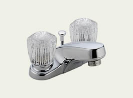 Delta Classic: Two Handle Centerset Lavatory Faucet - 2522