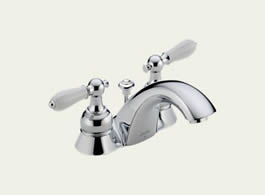 Delta Innovations: Two Handle Centerset Lavatory Faucet - Less Handles - 2530-LHPTP