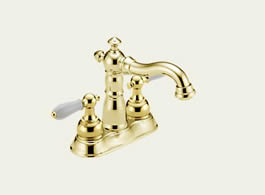 Delta Victorian: Two Handle Centerset Lavatory Faucet - 2555-PBLHP