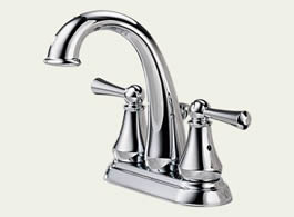 Delta Lewiston: Two Handle Centerset Lavatory Faucet - 25901LF