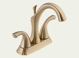 Delta 2592-CZ - Delta Addison: Two Handle Centerset Lavatory Faucet, With Pop-Up - Champagne Bronze