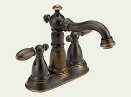 Delta Victorian: Two Handle Centerset Lavatory Faucet - 25955LF-RB