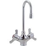 Delta Commercial 25C3837 - 25T Two Handle Single Shank Mixing Faucet, Chrome