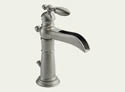Delta 554LF-SS Victorian: Single Handle Channel Lavatory Faucet, Stainless