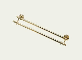 Delta 75224-PB Victorian: 24" Double Towel Bar, Polished Brass