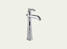 Delta Victorian: Single Handle Centerset Lavatory Faucet With Riser - Less Pop-Up - 754