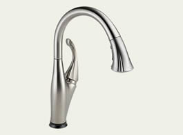 Delta 9192T-SS-DST - Delta Addison: Single Handle Pull-Down Kitchen Faucet Featuring Touch2O, None - Stainless