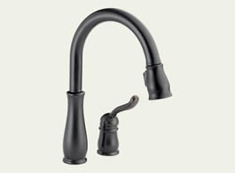 Delta 978-RBWE-DST Leland: Single Handle Pull-Down Kitchen Faucet, Venetian Bronze