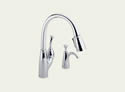 Delta Allora: Single Handle Pull-Down Kitchen Faucet With Soap Dispenser - 989-SD-DST