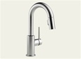 Delta 9959-AR-DST Trinsic: Single Handle Pull-Down Bar / Prep Faucet, Arctic Stainless