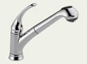 Delta B4310LF Delta Foundations: Single Handle Pull-Out Kitchen Faucet
