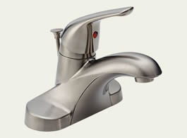 Delta B510LF-SSPPU - Delta Foundations Core-B: Single Handle Centerset Lavatory Faucet, With Pop-Up - Stainless
