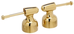 Delta H22PB  Metal Lever Handle Set - Less Accents, Polished Brass