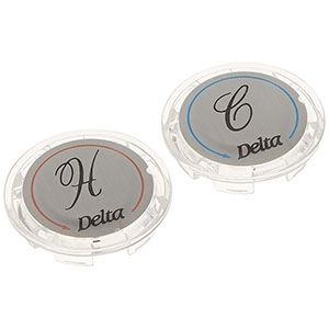 Delta RP19659  Button Set - Hot / Cold - Clear, Not Applicable