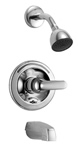 Delta Commercial T13691 - Classic: Monitor 13 Series Tub And Shower Trim - Push Button Diverter, Chrome