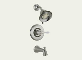 Delta T14455-SSLHP Victorian: Monitor 14 Series Tub & Shower Trim - Less Handle, Stainless