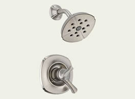 Delta T17292-SS Addison: Monitor 17 Series H2Okinetic Shower Trim, Stainless