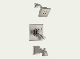 Delta T17451-SSH2O Dryden: Monitor 17 Series H2Okinetic Tub & Shower Trim, Stainless