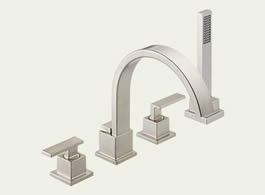 Delta T4753-SS Vero: Roman Tub Trim With Hand Shower, Stainless