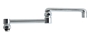 Chicago Faucets DJ13JKABRCF - 13-inch Double-jointed Swing Spout, Rough Chrome Finish