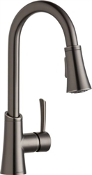 Elkay LKGT3032AS - Gourmet Single Handle Pull-Down Bar / Prep Faucet, Antique Steel