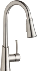 Elkay LKGT3032LS - Gourmet Single Handle Pull-Down Bar / Prep Faucet, Lustrous Steel