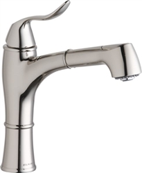 Elkay LKLFEC1041PN - Explore Low Flow Single Lever Pull-Out Spray Kitchen Faucet, Polished Nickel