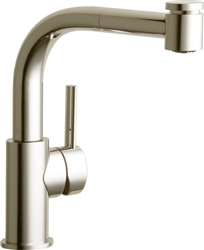 Elkay LKLFMY1042NK - The Mystic® Low Flow 1.5 GPM Single Handle Pull-Out Spray Faucet, Brushed Nickel