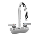 Encore (CHG) KL45-4002-RMK - Encore® Faucet, Wall Mount, 4-inch (102mm) OC inlets, 6-inch (152mm) Stainless Steel Swivel  Spout, 1/4-turn full volume compression valves, lever handles, 2.2gpm aerated stream aerator, NSF, low lead compliant, mounting kit