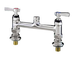 Encore (CHG) KL60-Y001 - Encore®  Faucet Body, Deck Mount, 8-inch OC,  lever handles, 1/4-turn full volume compression valves