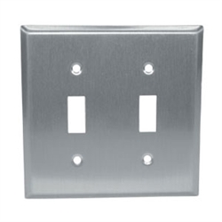Component Hardware - R70-0722-Q - S/S DOUBLE TOGGLE PLATE SANIGUARD COATED