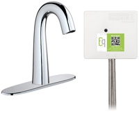Chicago Faucets EQ-C13A-42ABCP Lav Faucet Eq Ir Gn 8P Aclp Ds Int Mech